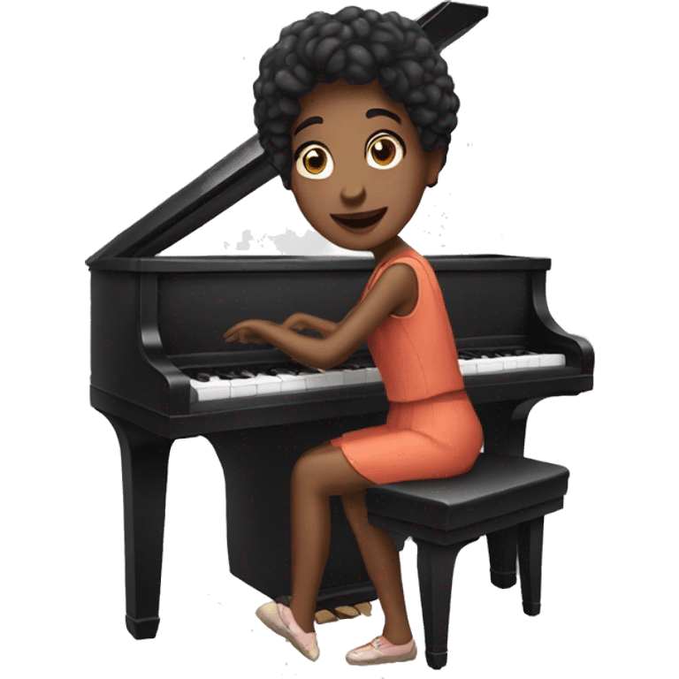 Play piano girl emoji