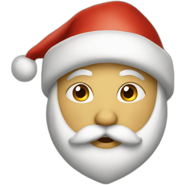 Santa claus kiss emoji