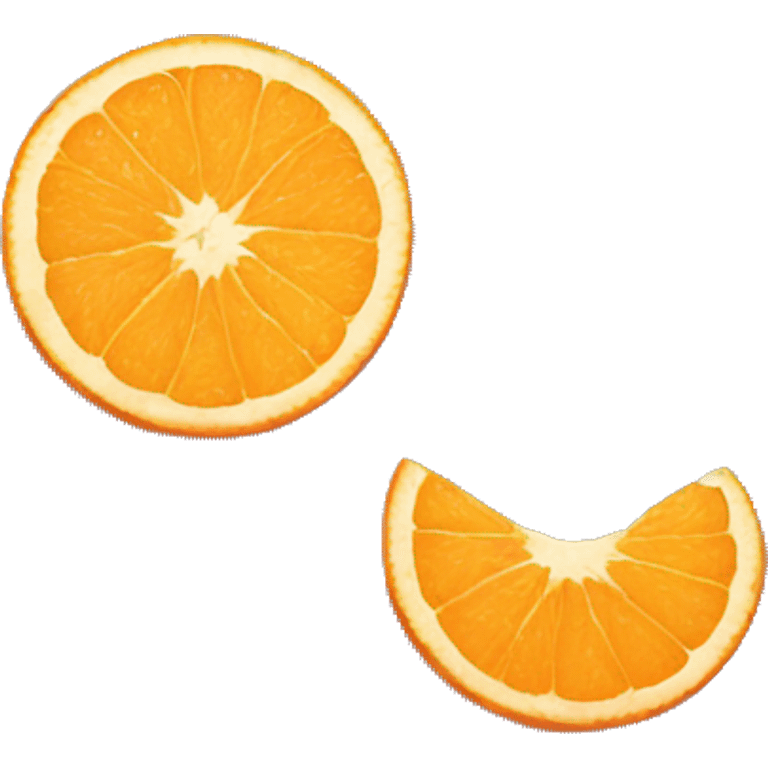 Orange with horní emoji