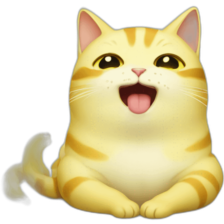 Banana cat crying emoji