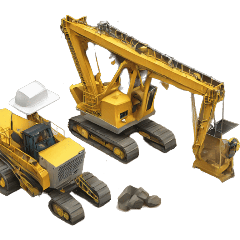 mining drill working emoji