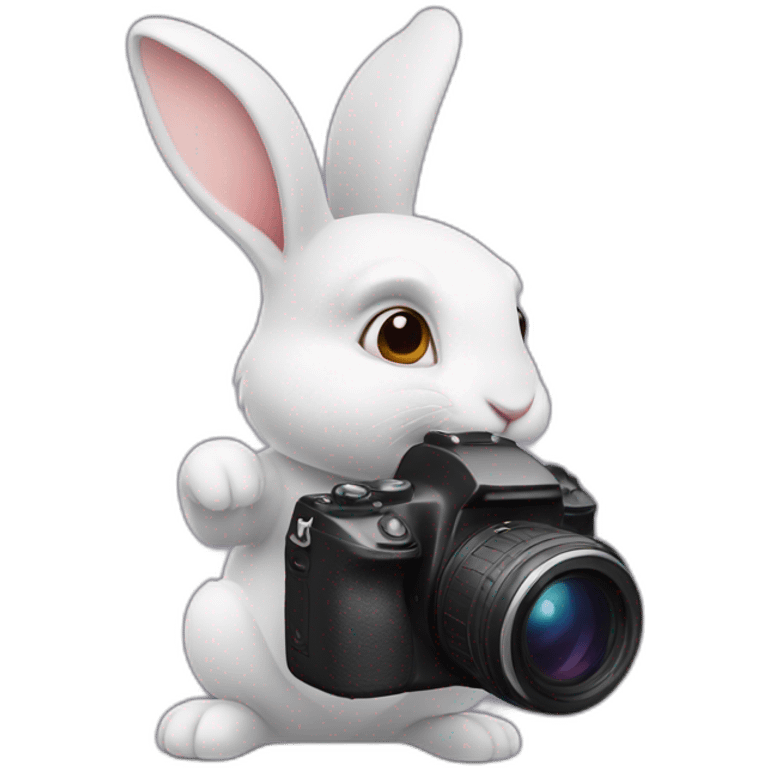 RABBIT WITH CAMERA emoji