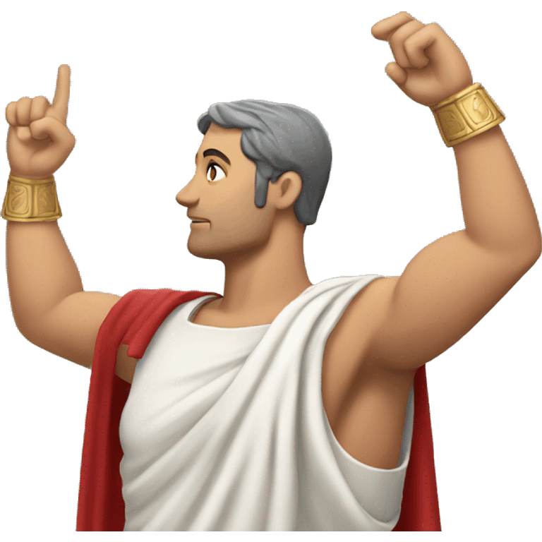 roman salute arm and shoulder only emoji