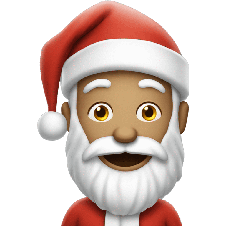 crazy santa emoji