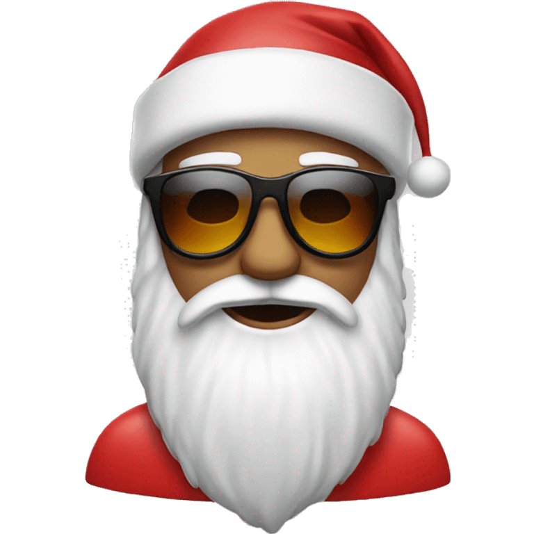 Santa with sunglasses  emoji