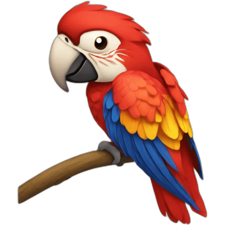 Scarlet Macaw Full Body emoji