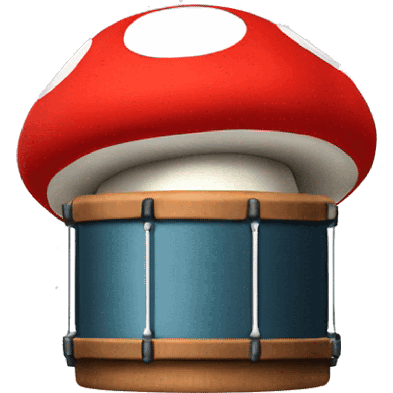 Super Mario brothers mushroom drums emoji