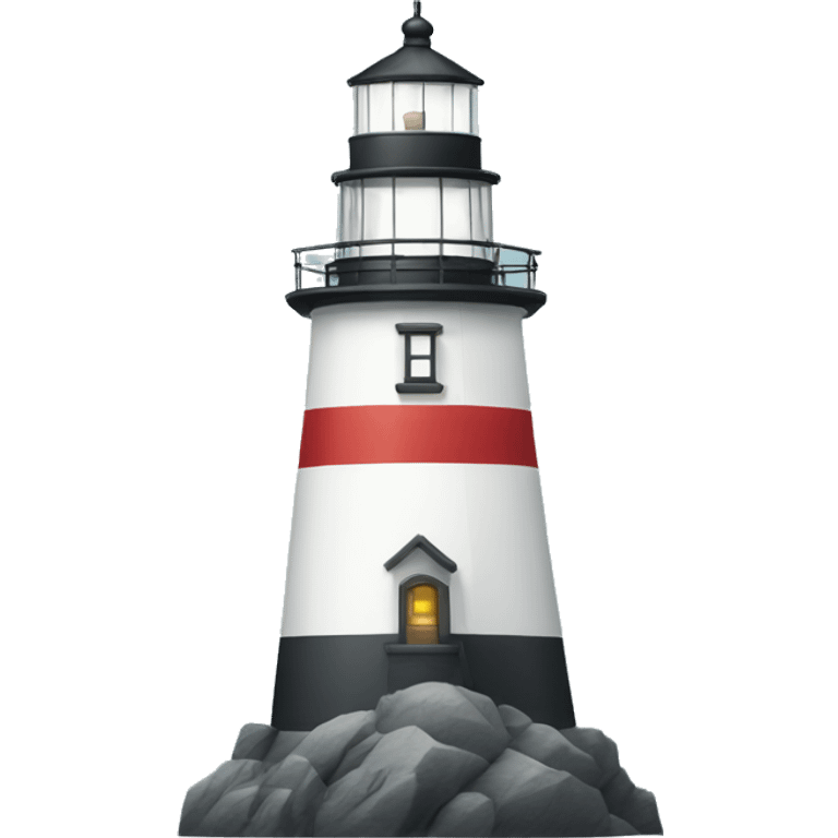 Lighthouse on the ocean emoji