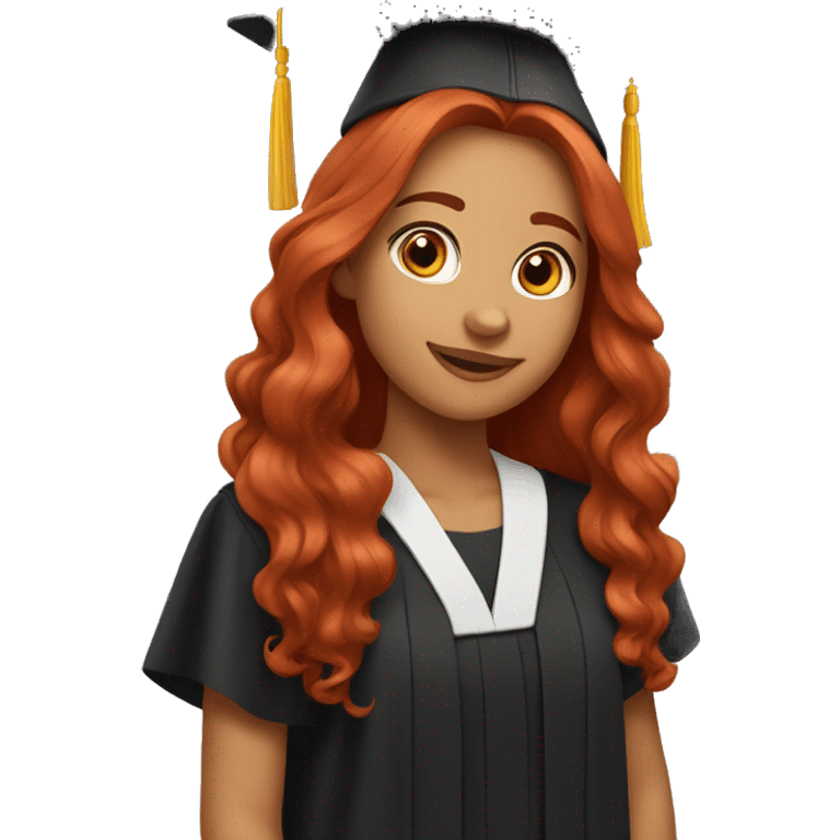 Graduated girl like this👩🏻‍🎓 but with red hair emoji