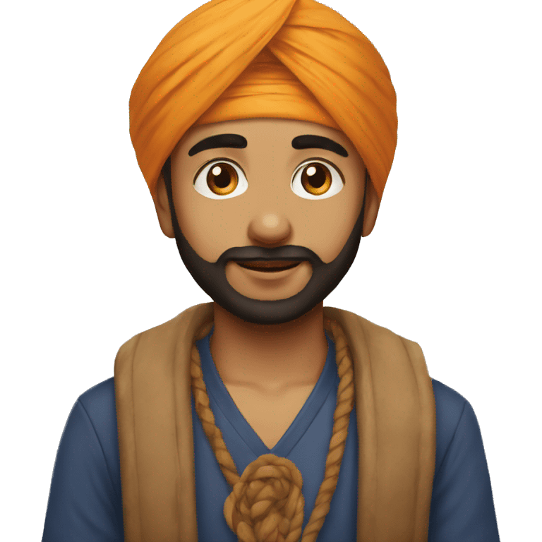 Sikh Boy with Tilak on emoji