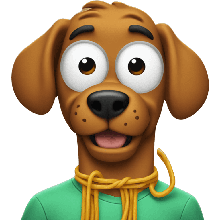 Scooby doo eating spaghetti  emoji