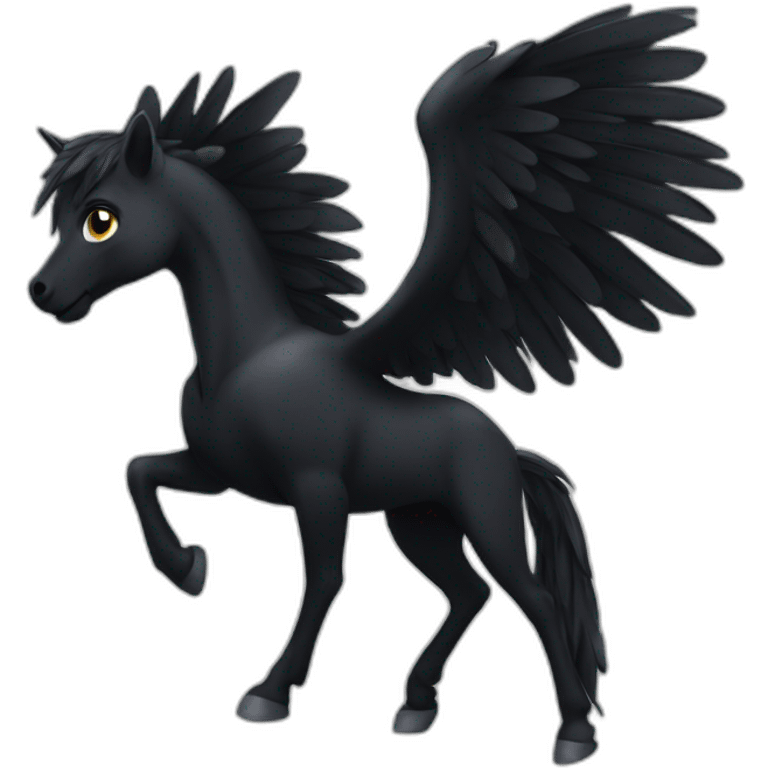 Black Pegaso emoji