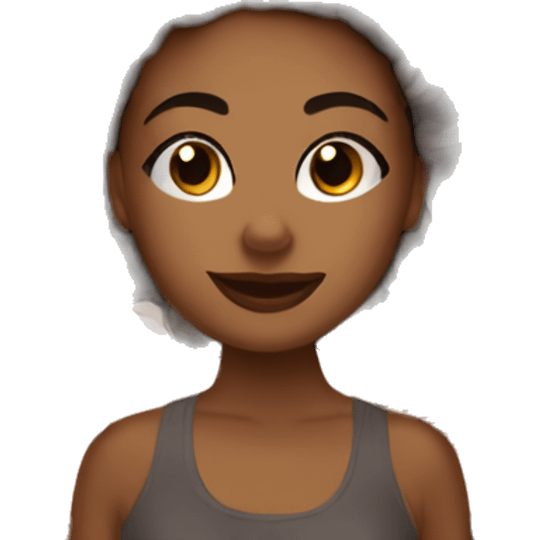 Self care spa day brown girl  emoji