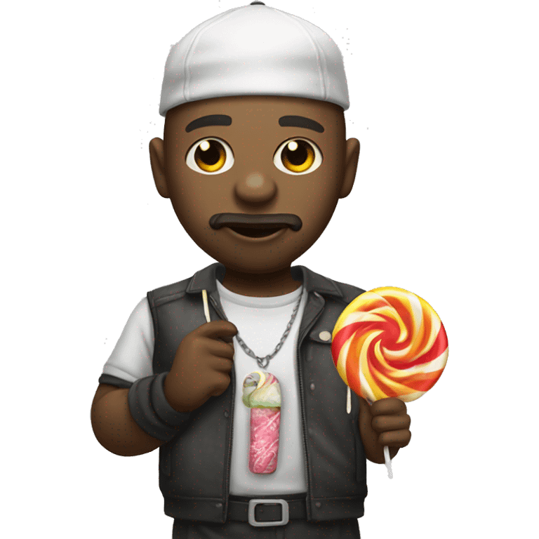 Ganster with lolipop emoji