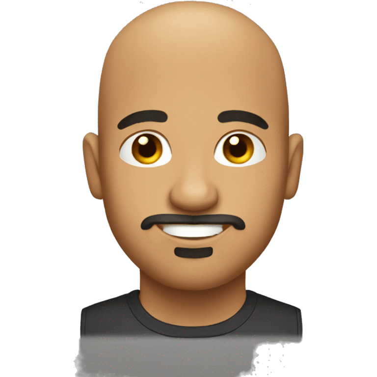 Bald Latino man with goatee emoji