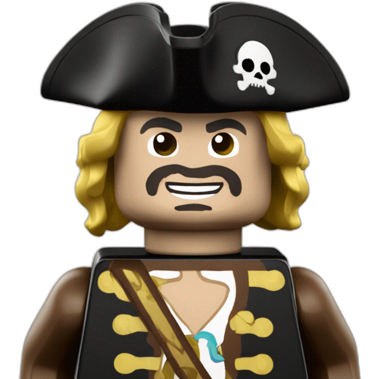 Lego classic pirate minifigure emoji