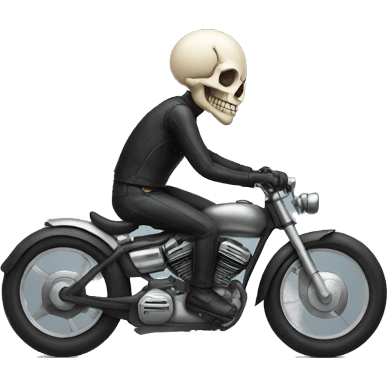 skull man on the bike emoji