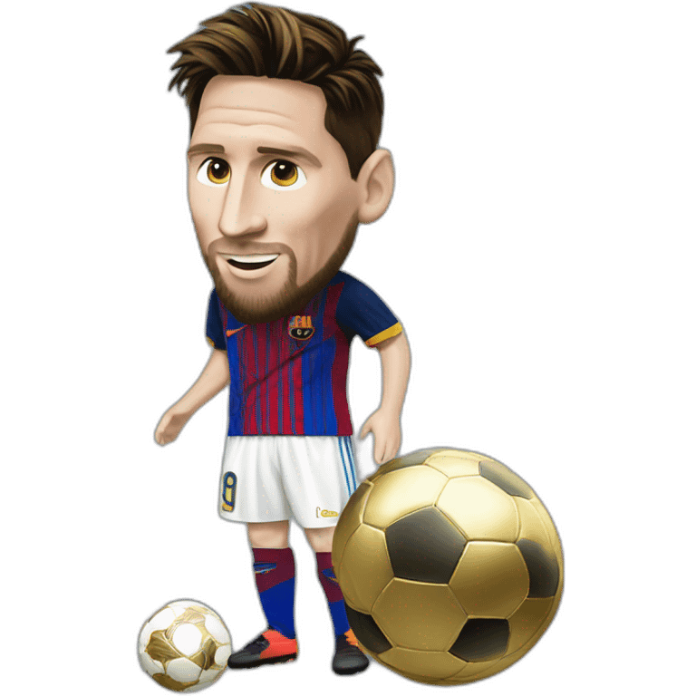 Messi ballon d'or emoji