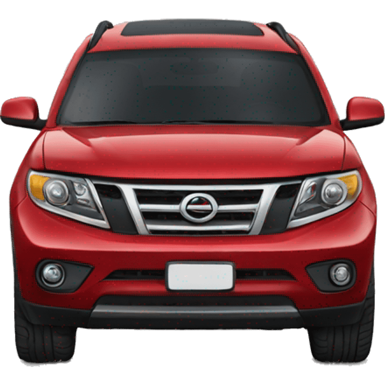 Red car suv emoji