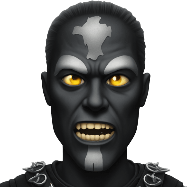 black metal face emoji