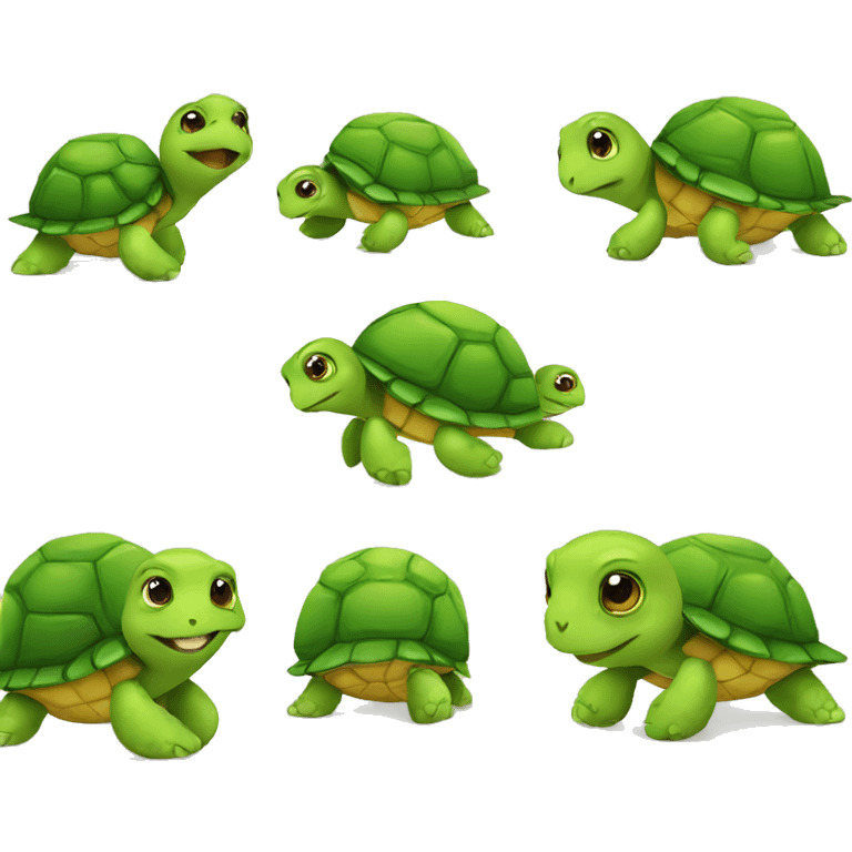 Cute turtle emoji