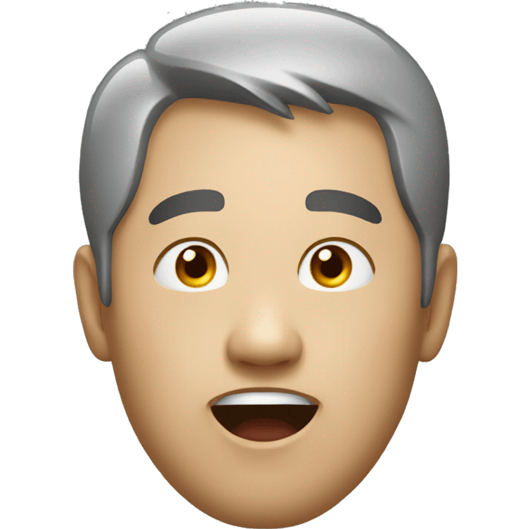 Chinese man have a surprised   emoji