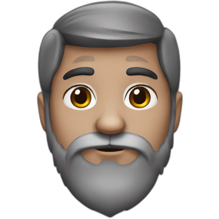 half raccoon half bearded man emoji