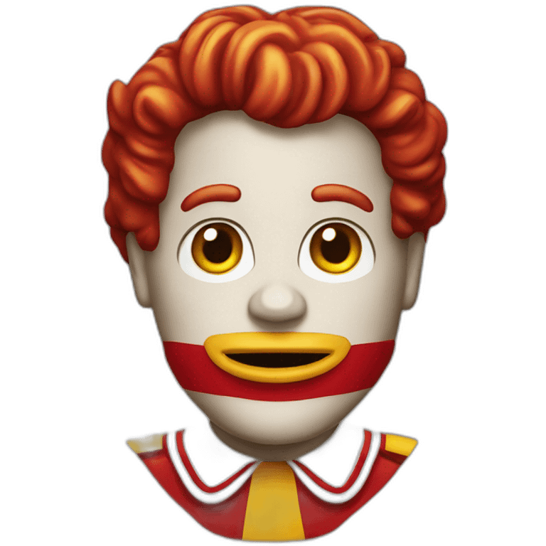 Ronald mcdonald emoji