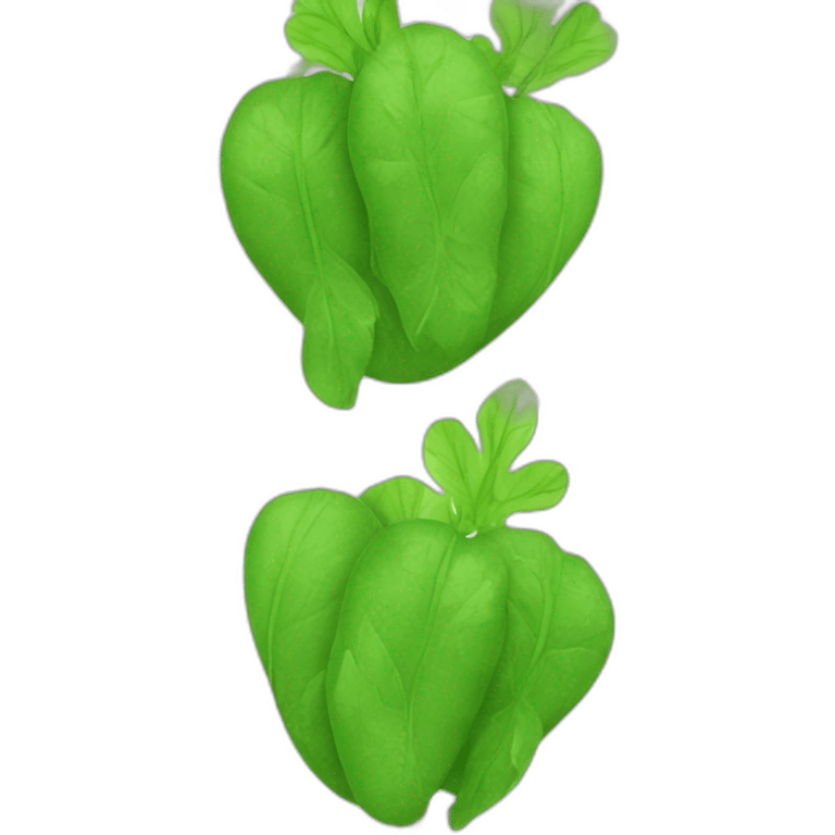 Couteaux verts emoji