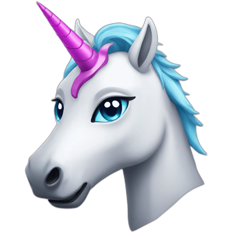 Robot unicorn emoji