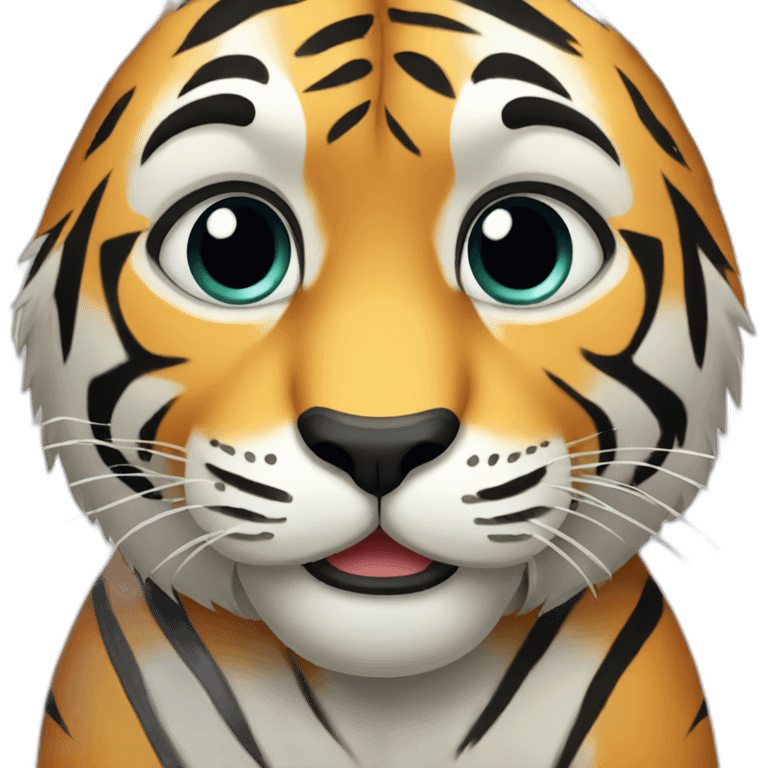 Sad tiger cub emoji