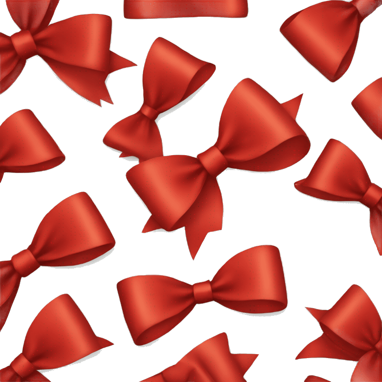 Red Christmas bow emoji