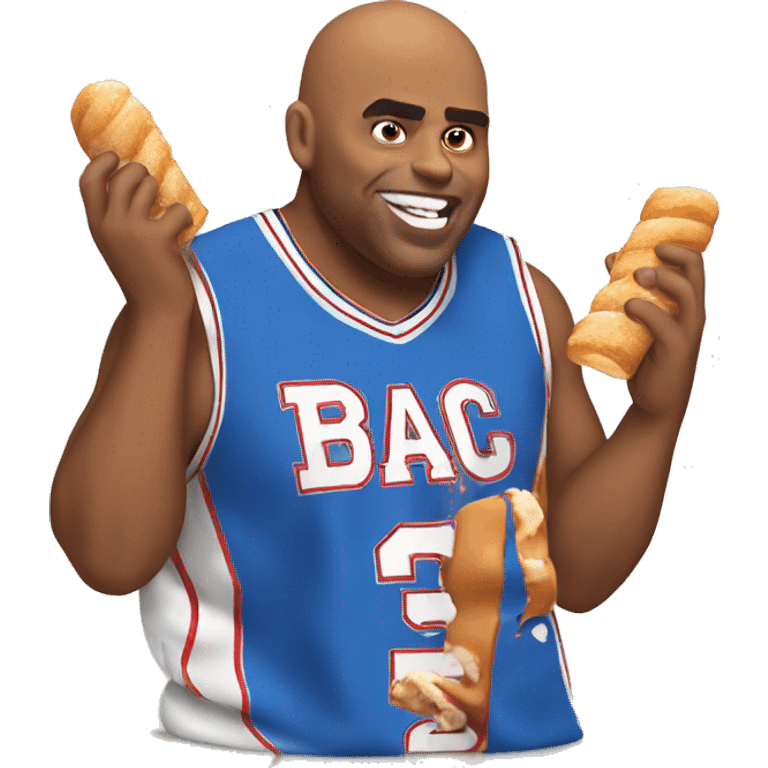 Charles Barkley eating churros emoji