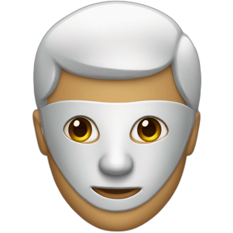 a man with a mask emoji