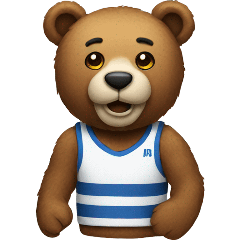 Sporty stuffed bear emoji