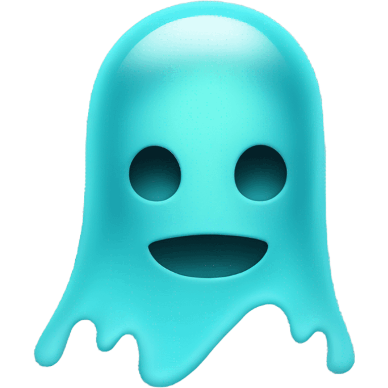 cyan ghost emoji