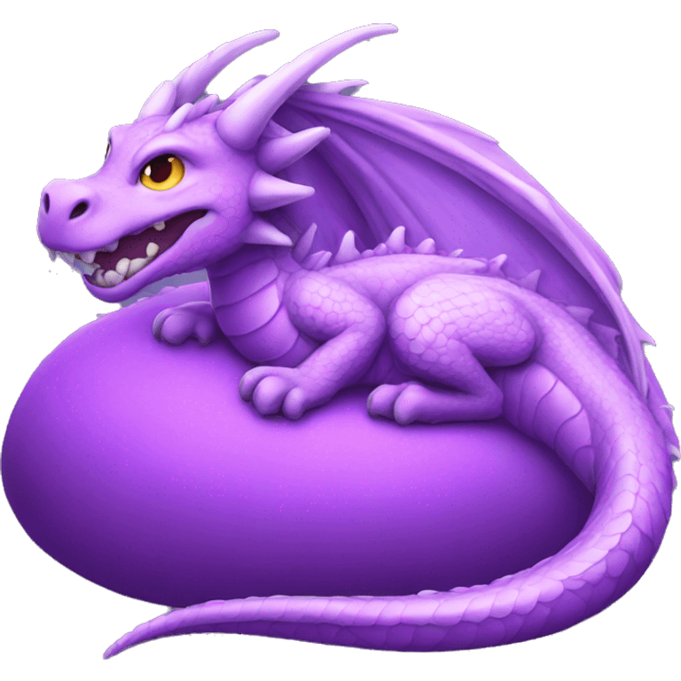 purple dragon sleep emoji