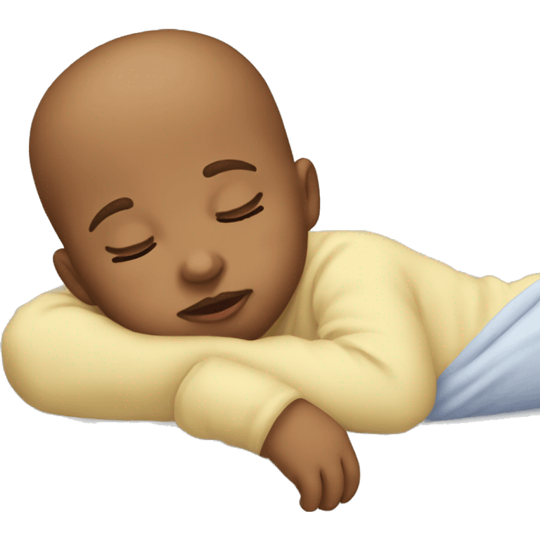 Baby sleeping in crib emoji