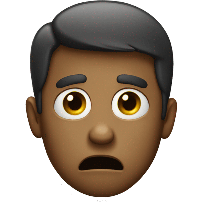 A very shocked and confused person  emoji