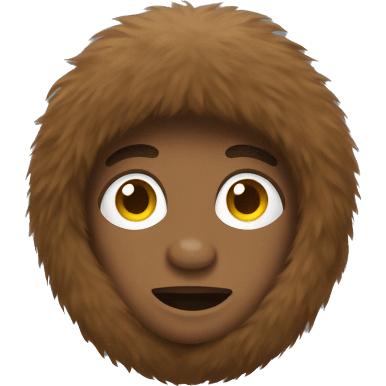 Brown fur coat emoji