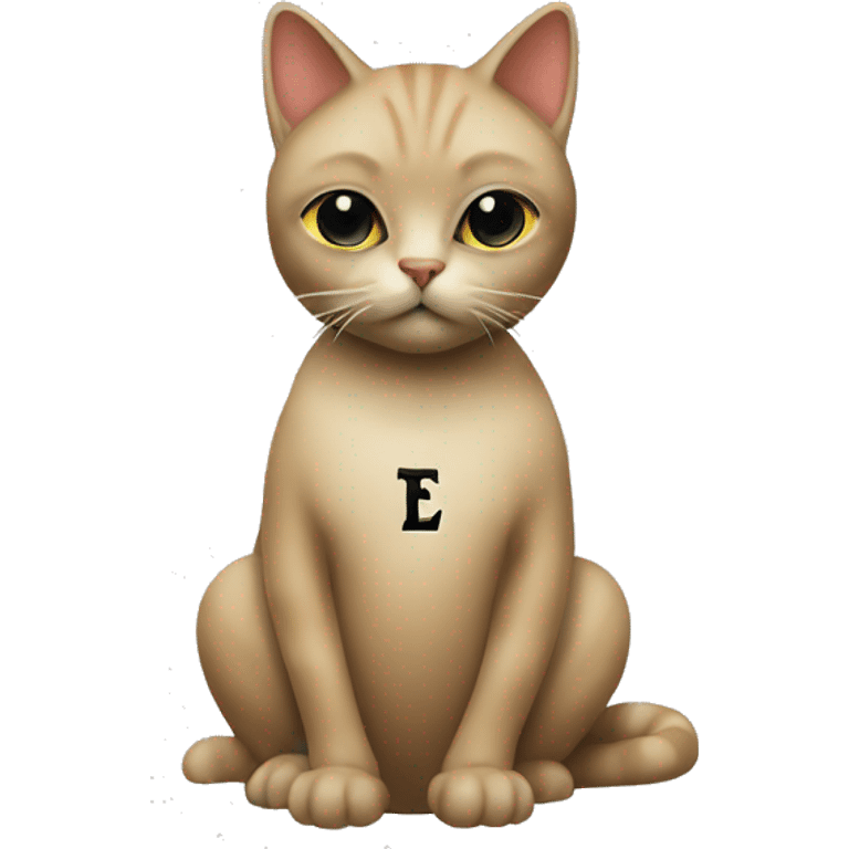 cat's pawn with  ET letters emoji