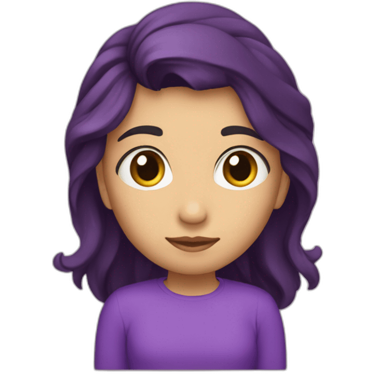 Hada morada con la palabra “cali” emoji