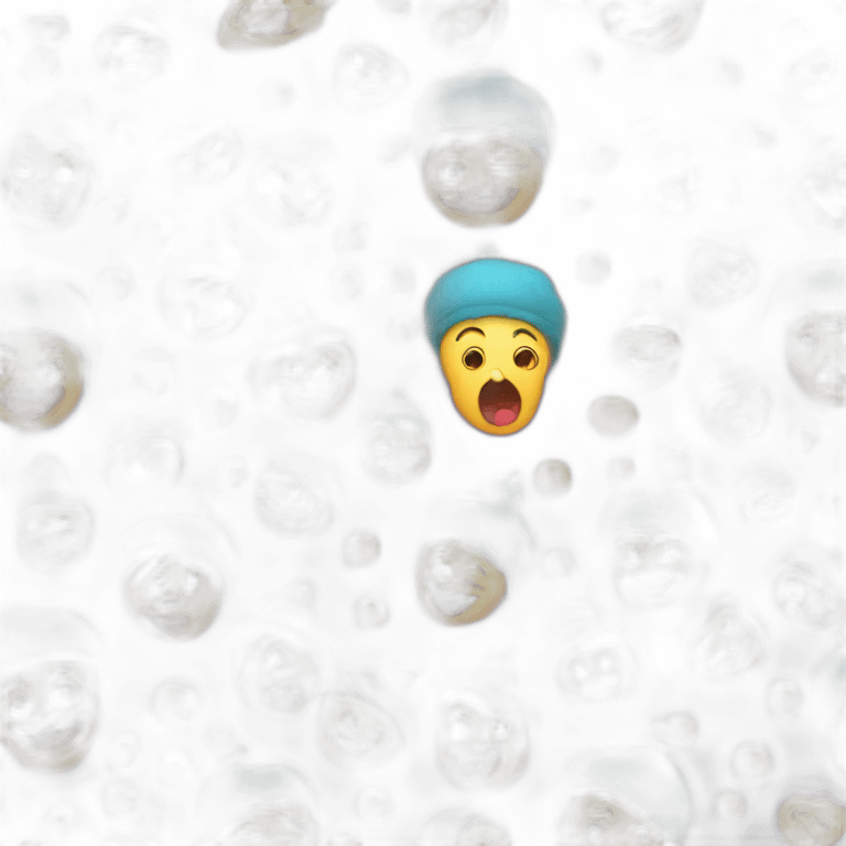 shy clown screaming in a beanie emoji