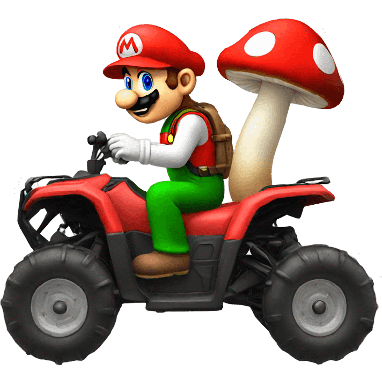 Mario-style Mushroom ATV emoji