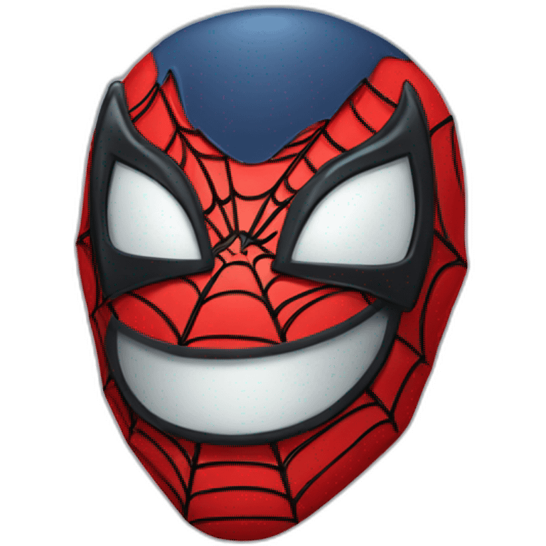 Spiderman cartoony head emoji