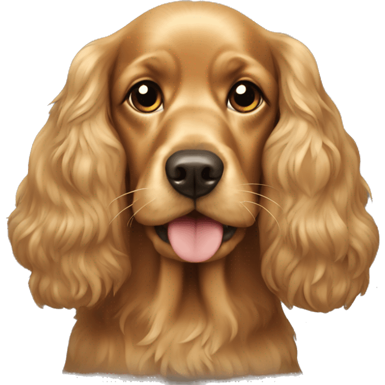 Golden cocker spaniel emoji