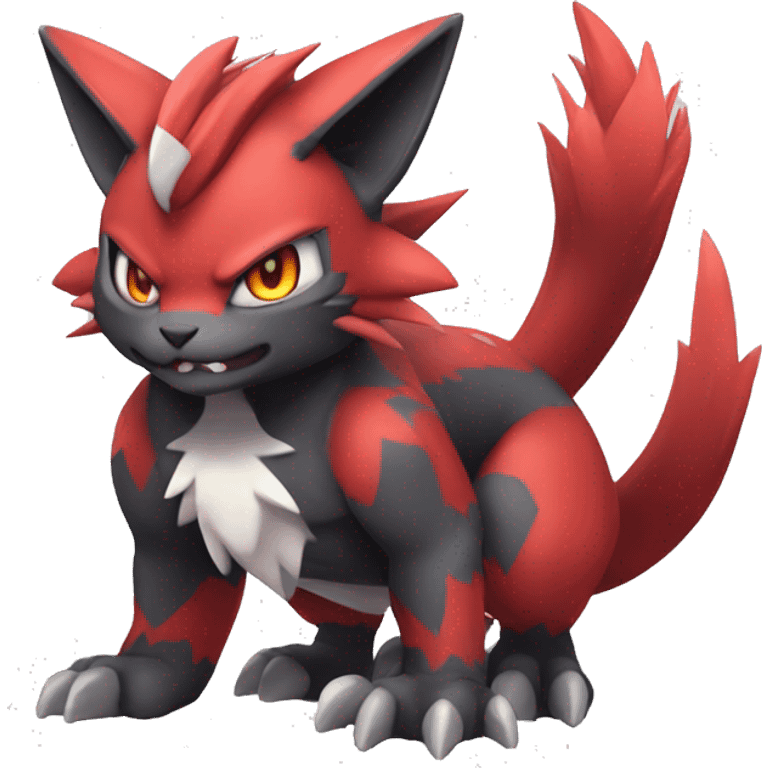  Kawaii Edgy Cool Beautiful Guilmon-Torracat-Zoroark full body emoji