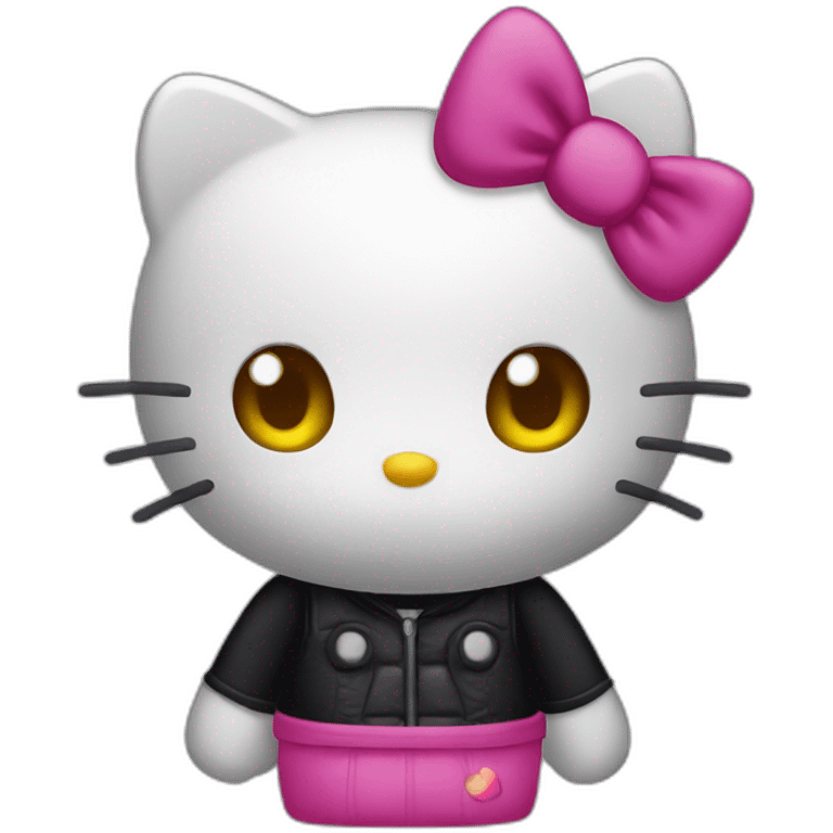 Hello kitty dark emoji