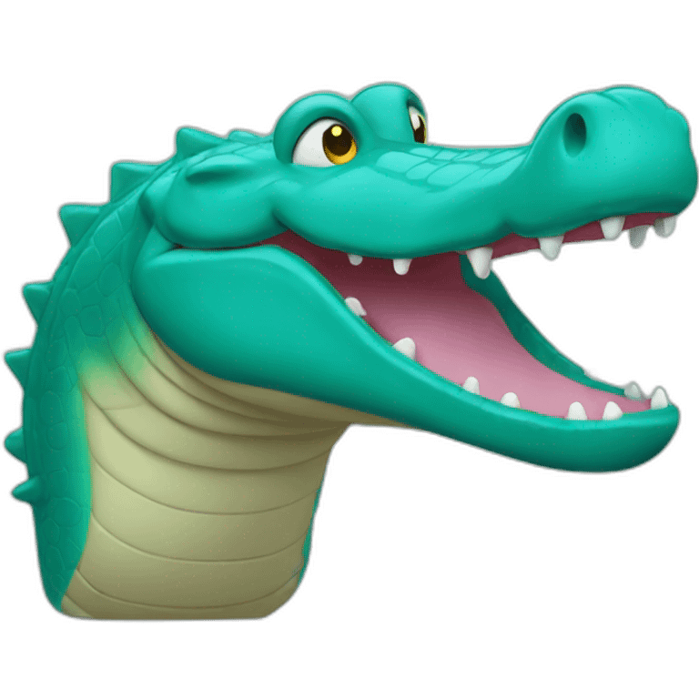 teal croc emoji