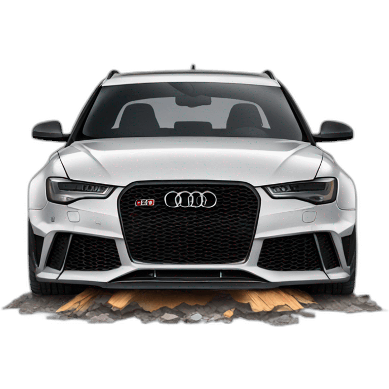 Audi rs6 crash emoji